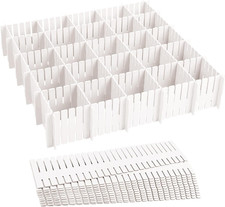24 Stück Schubladenteiler, Schubladeneinteiler, 32Cm Schubladentrenner Verstellb