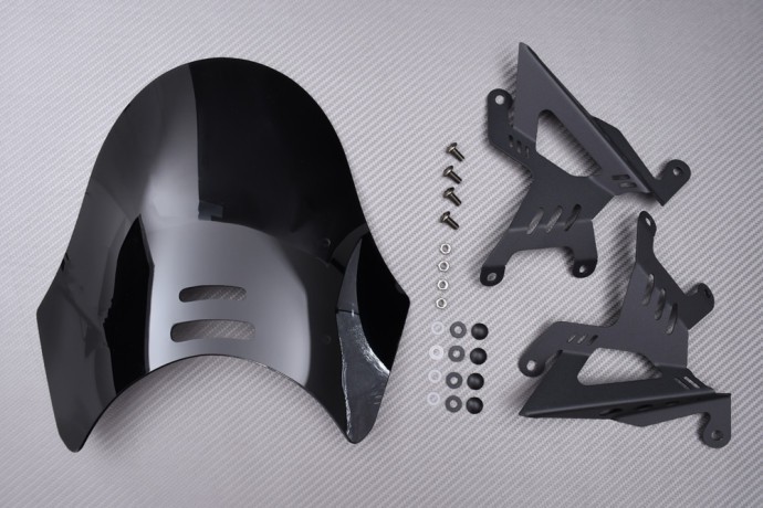 Saute vent YAMAHA XSR 700 XTRIBUTE noir en polycarbonate résistant 2022-2026