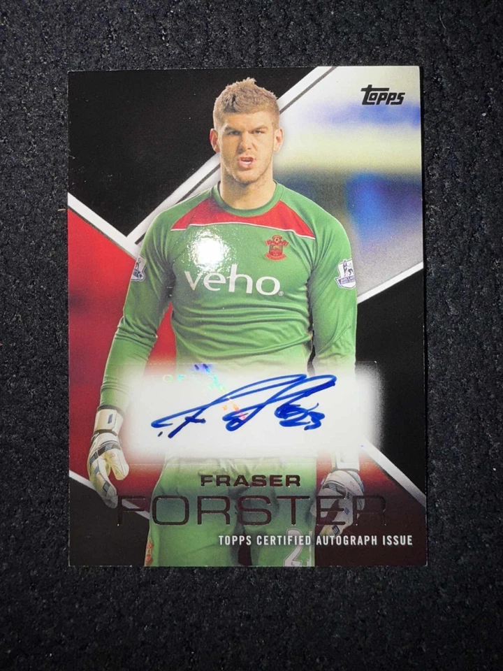 2014 Topps Premier Gold Fraser Forster Southampton Black Autograph 19/25 - Image 3 of 3