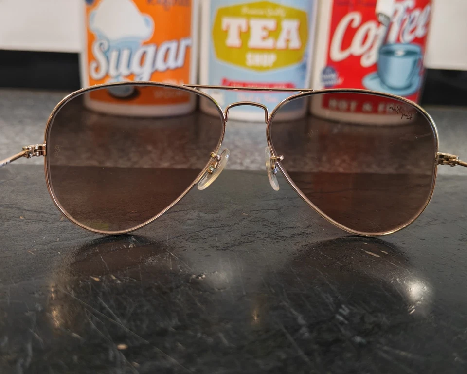 Ray-Ban RB3025 001 62-14 Aviator Classic G15 Sunglasses - Gold, photo 4 of 5