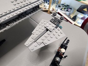 LEGO Star Wars 10221 Super Star Destroyer & Extra Minifigs & Falcon Manual As Is