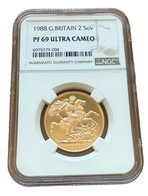 Great Britain 1988 Gold 2 Sovereigns Pounds NGC PF69UC | eBay