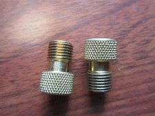 BRASS PRESTA VALVE ADAPTER PAIR SET OF 2 ADAPTERS
