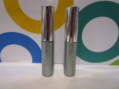 CLINIQUE ~ LASH DOUBLING MASCARA ~ BLACK ~ .14 OZ BOXLESS / 2 PC LOT
