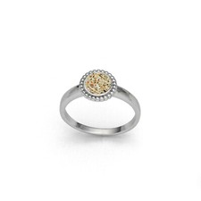 DUR Schmuck Ring STRANDZAUBER klein Strandsand Silber 925/- rhodiniert (R5482)