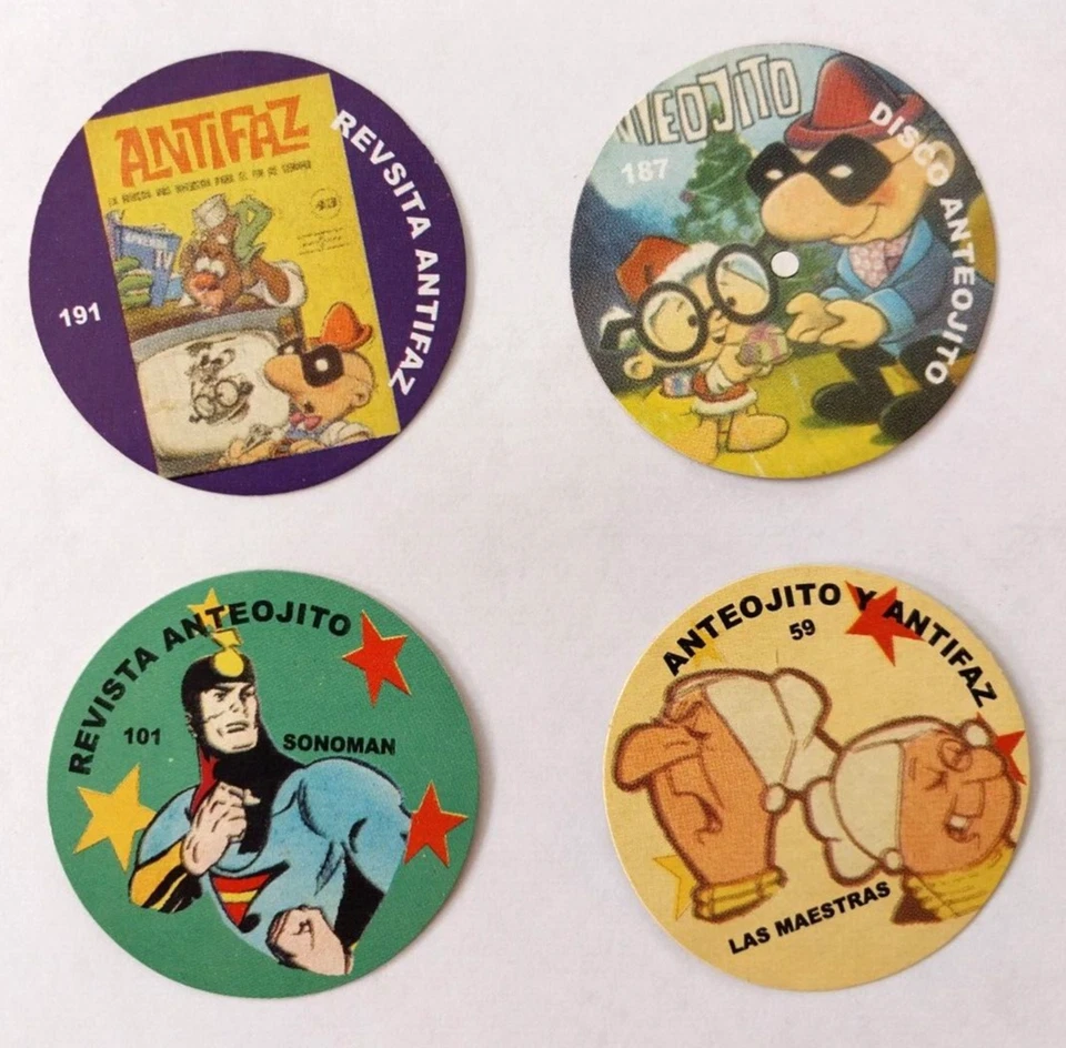 Garcia Ferre Cartoon Disc Set Anteojito & Antifaz Rare Argentina 60s 70s (12x) - Image 4 of 4