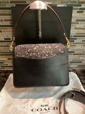 レア COACH ツイード ショルダーバッグ tweed coach bag Coach Tabby Bag Tweed Crossbody Shoulder Bag Black 79350 | eBay