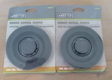 2 NOS 2018 MASTER PLUMBER 714672 GARBAGE DISPOSAL STOPPERS 4-1/8" DIAMETER 