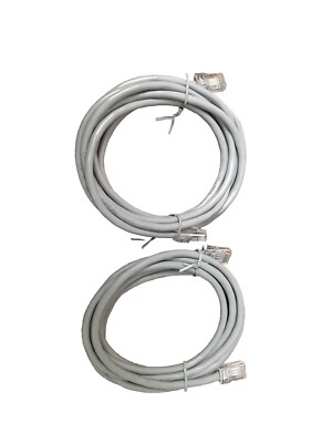 CAT5 Ethernet Internet LAN Cable UTP Network 7ft. 2 CABLE PACK