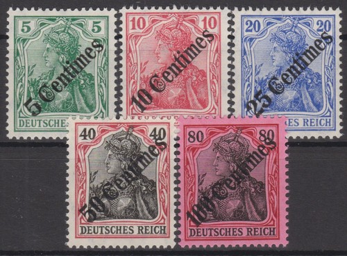 === Dt. Foreign Post Office Turkey Mi. 48-52, Cat. ===