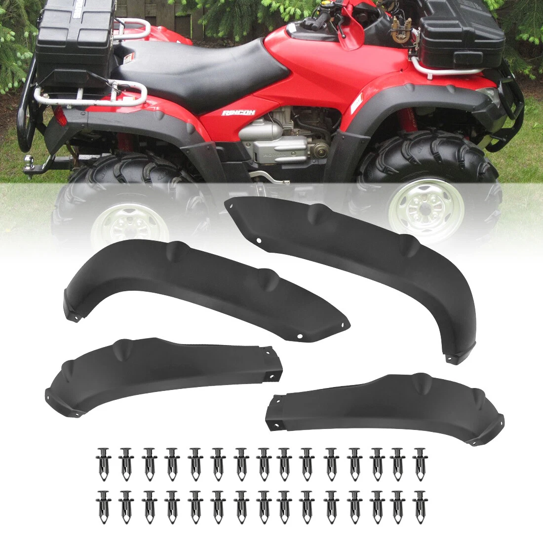 100pcs/set Fender Clips For HONDA Rancher 350 /400 /420 Rincon - Foto 5