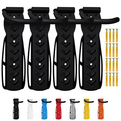 4 x WELLGRO Wand Fahrradhalter Stahl Fahrrad Wandhalterung Haken Fahrradständer