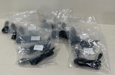 USB-A Metal Circular Cable Receptacle to USB-A Plug New Lot (10) Cables