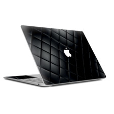 Skin Decal Wrap for MacBook Air Retina 13 Inch - Black Leather Chesterfield