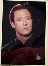 Brent Spiner signiert 8x10 Star Trek Lt Commander Daten