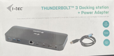 i-tec Thunderbolt 3 Dual 4K 85W Dockingstation - Schwarz