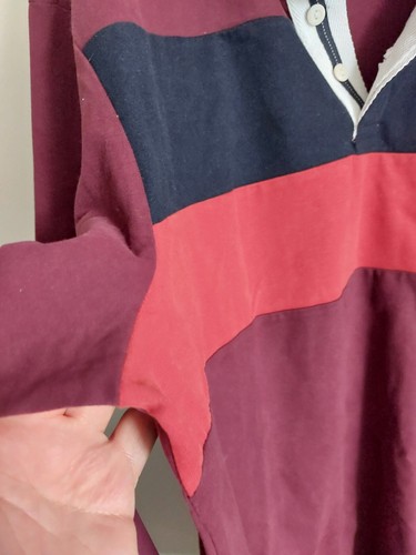 ROPA CREW 2XL BURGUNDIA RUGBY CAMISA POLO NUEVA SIN ETIQUETAS - Imagen 6 de 17
