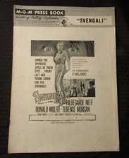 1954 Svengali PRESS BOOK VG 12x17 12p Hildegard Knef, Donald Wolfit