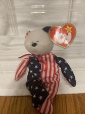 Ty Beanie Baby: SPANGLE The Patriotic Bear 1999 5  . Y