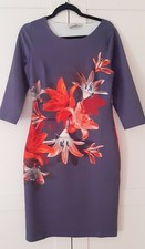 Kaleidoscope Ladies Blye Red Floral Dress Size 12 BNWT