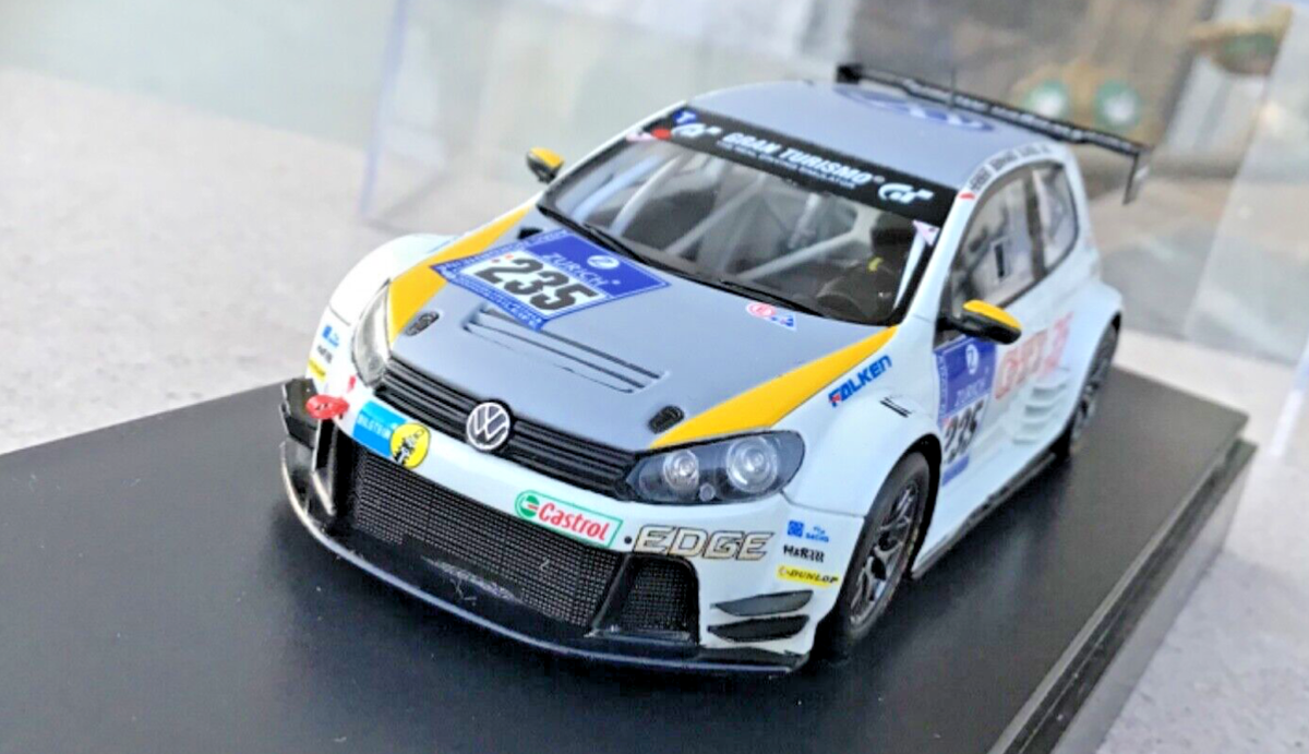 1/43 SPARK, VW GOLF GTI ADAC. 35 years an.driver Blundell