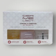 Dermelect 3-Piece Conceal and Condition Nail Treatment Kit RETAILS $48