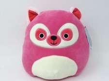 Squishmallow 8 Inch Lucia Lemur Stuffed Animal Pillow Soft Pink Plush NWT 2021