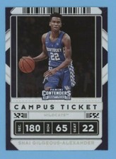 Shai Gilgeous Alexander 2020-21 Panini Contenders Draft CAMPUS TICKET VARIATION