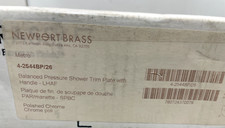 Newport Brass 4-2544BP/26 Balanced Pressure Shower Trim Plate,Chrome*READ*