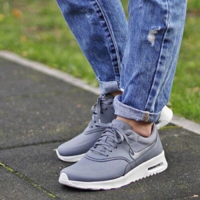 Nike Air Max Premium Cool Gray 616723-008 Wmn Sz 8.5 leather