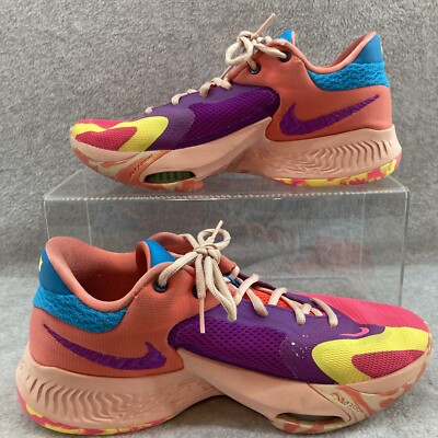 Nike Zoom Freak 4 Blue Purple Pink Multi DQ3824-500 Size US  display picture 1