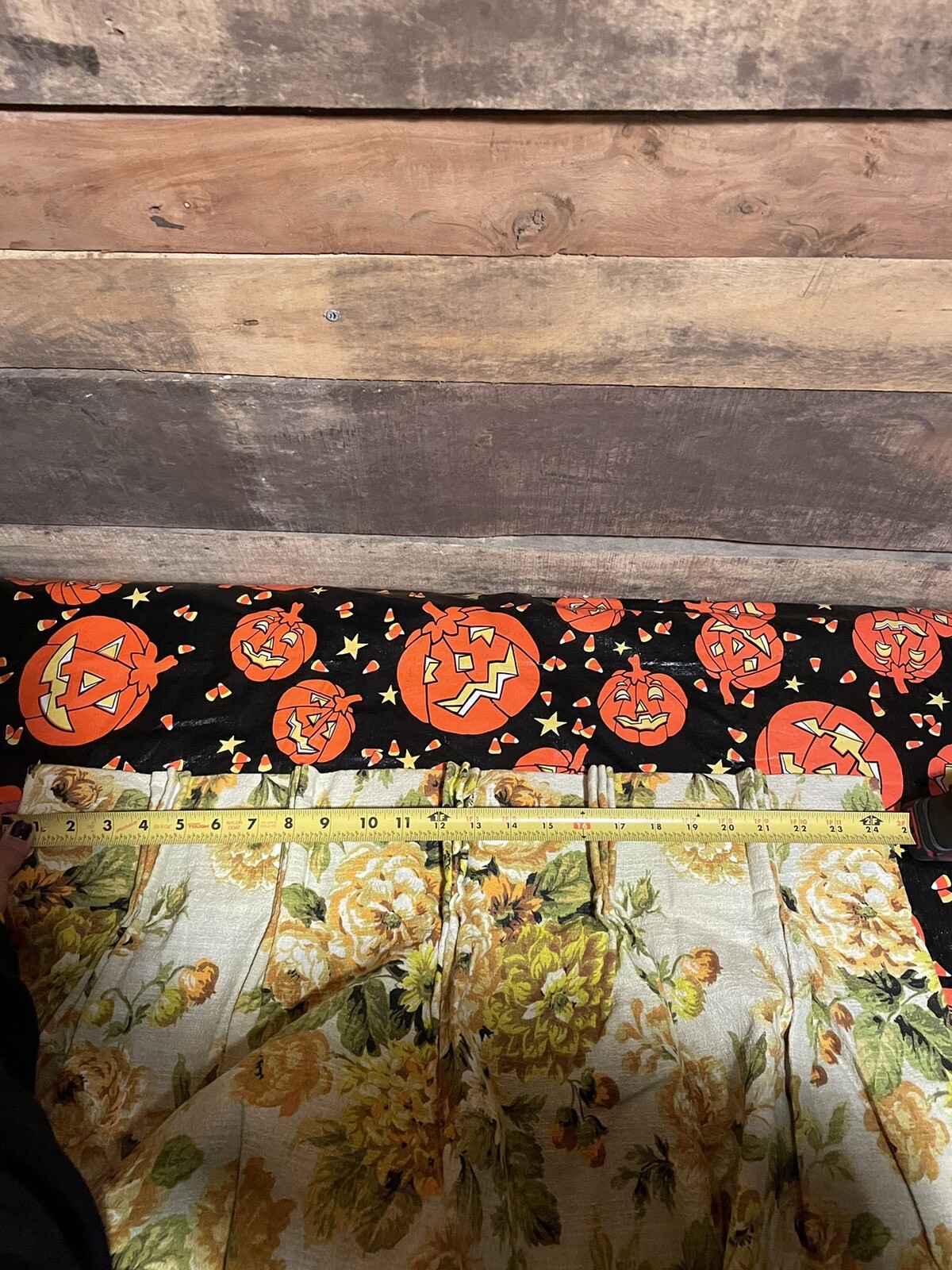 Vintage Curtains JC Penney Floral Mid Century Curtains 24" X 60" (2