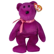 TY Beanie Baby - MAGENTA II the Teddy Bear (8 inch)[2023 Release] - MWMTs