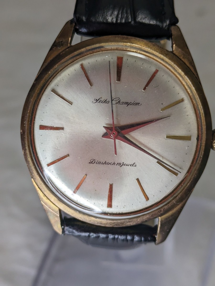 Seiko Champion Diashock 19 jewels Men's Watch - J14104DE | eBay