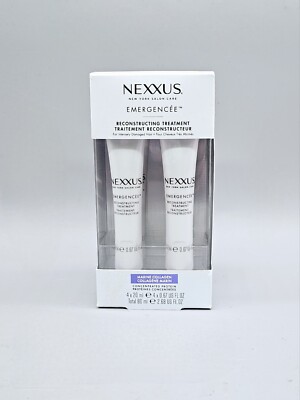 New - Nexxus Emergencee Reconstructing Treatment   4 x 0.67 oz Treatment Tubes