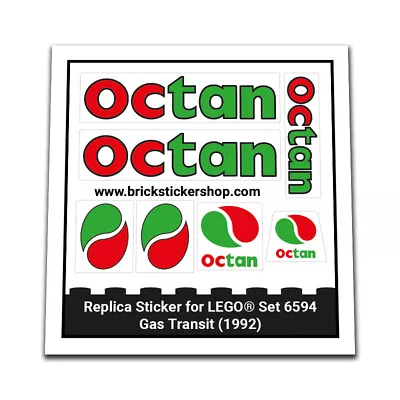 BRICKSTICKERSHOP Replacement Sticker for Set 6594 - Gas Transit