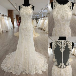 drop waist mermaid wedding dress