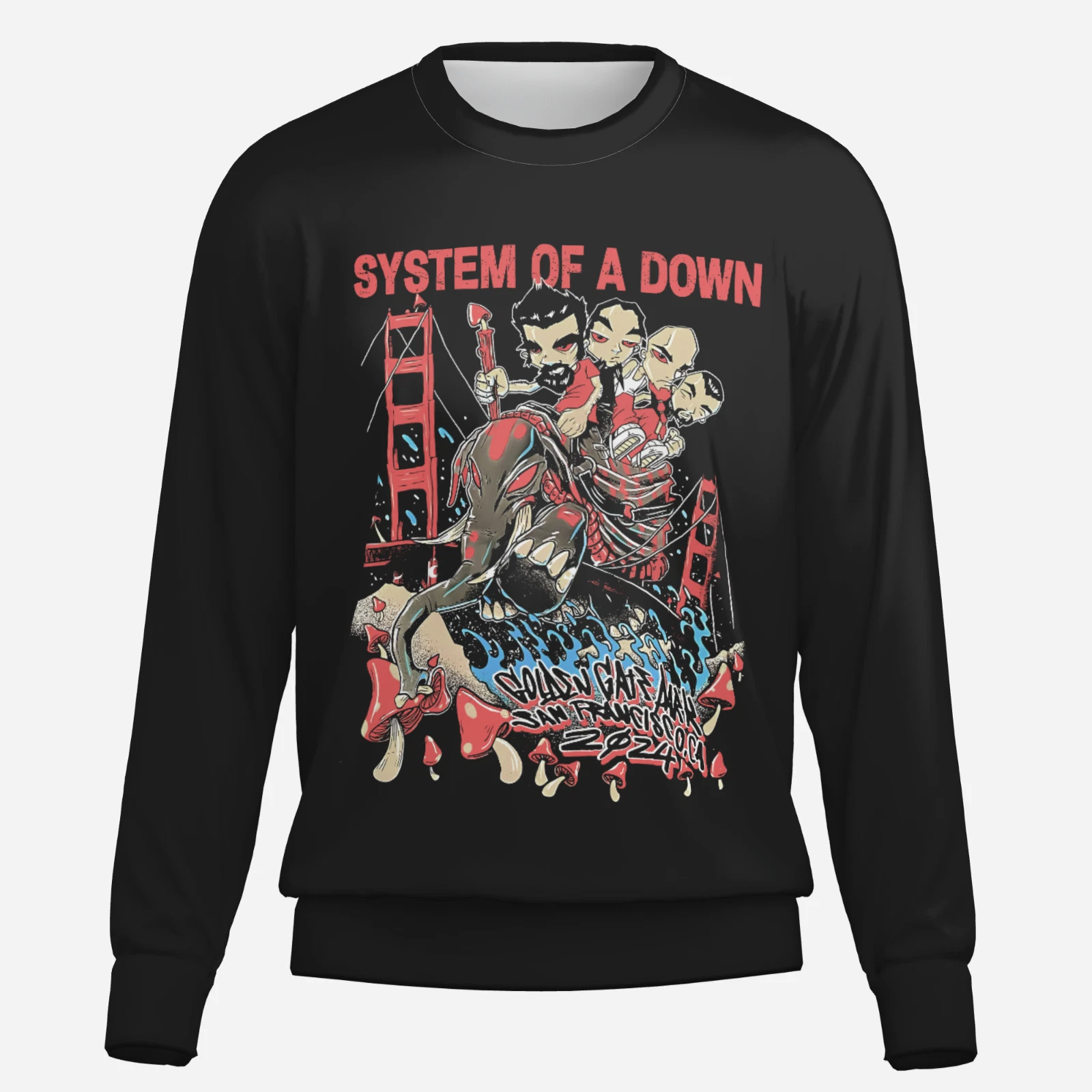 SYSTEM OF DOWN & Deftone San Francisco's Golden Gate Park's Unisex SweatShirt