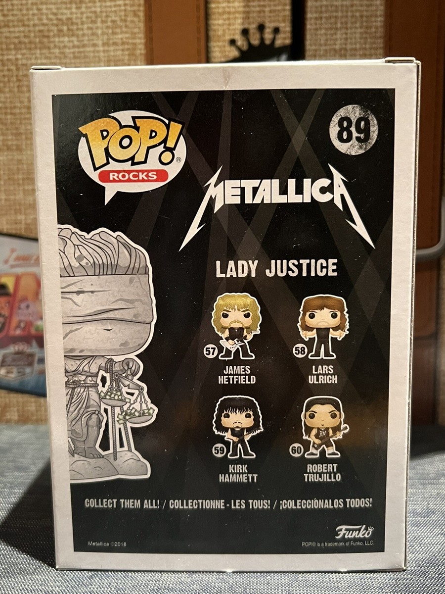 Lady Justice Funko Pop And Justice For All Funko Pop- Metallica