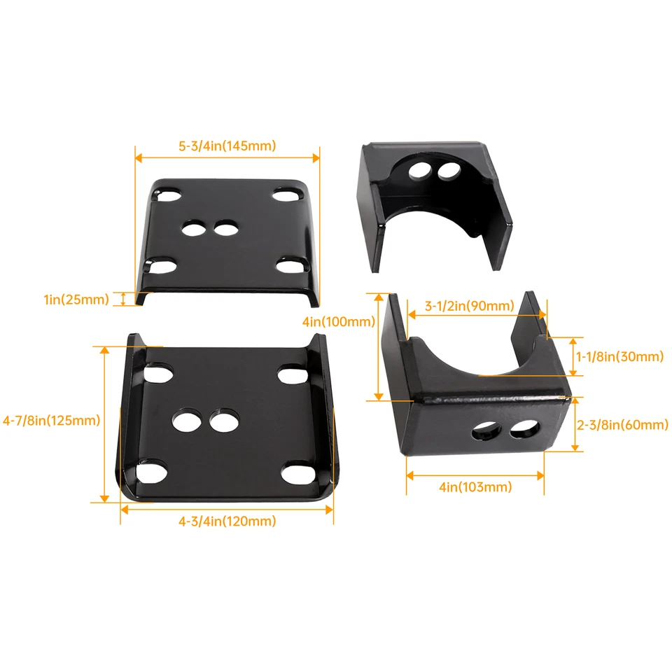 Kit abatible eje trasero Chevy C10 GMC C15 1973-1987 5" kit de caída camión de 1/2 tonelada Foto 4 de 4