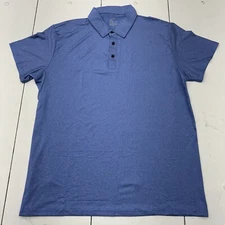 Telaleo Blue Short Sleeve Polo Athletic Wear Polyester Blend Men’s Size XL