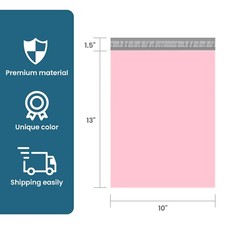 Multi Size Poly Mailers Shipping Bags Plastic Mailing Envelopes Light Pink