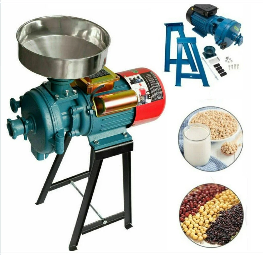 NAIZEA 3000W Electric Grain Grinder Efficient Dry &Wet Mill Spices/Feed W/Funnel