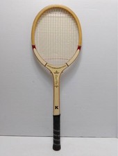 Rare KAWASAKI Wooden Tennis Racket Ever Win Vintage