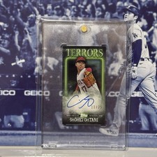 2023 Topps Rip Baseball Terrors Mini Shohei Ohtani Autograph Card Auto /25