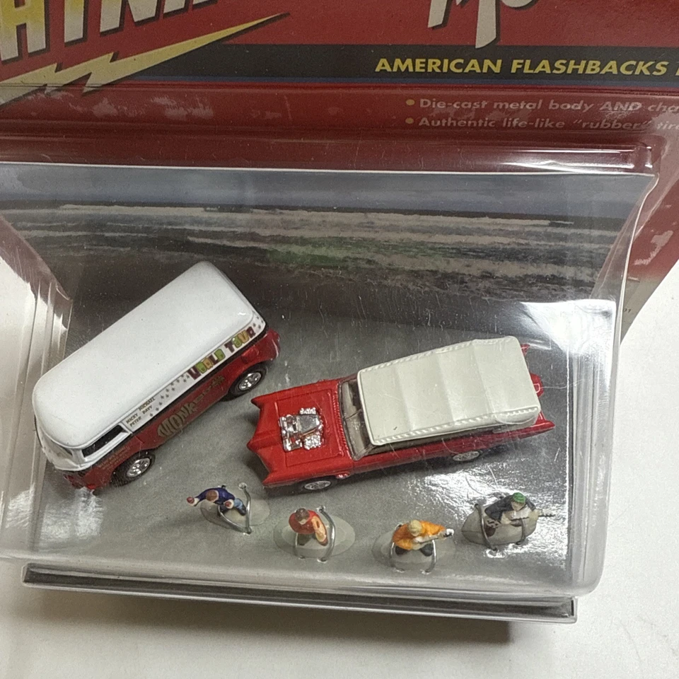 Johnny Lightning Monkees Surf's Up Wagon 2001 VW Bus Figuras American Flashbacks Foto 4 de 4