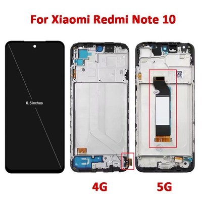 LCD Display For Xiaomi Redmi Note 10 TFT Touch Screen Digitizer Replacement Part