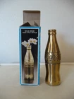 Collectible Solid Brass Coca Cola Bottle With Original Box-7'' In Height