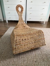 RARE Vintage IKEA PS Collection Y2K Gullholmen WICKER Rocking Chair MCM Rattan