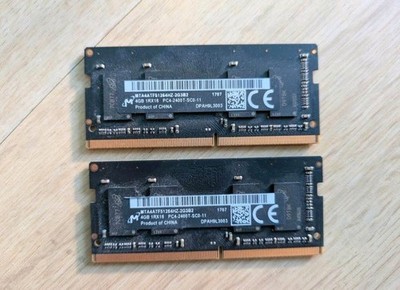 Micron Arbeitsspeicher 2 Mal 4 GB SODIMM DDR4